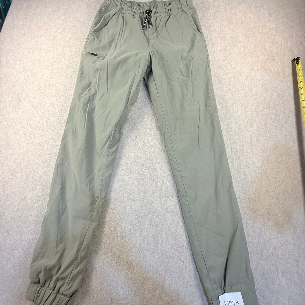 Eddie Bauer Kids XXL 18/20 Fleece Lined Jogger Pants Sage Green Cargo Hiking